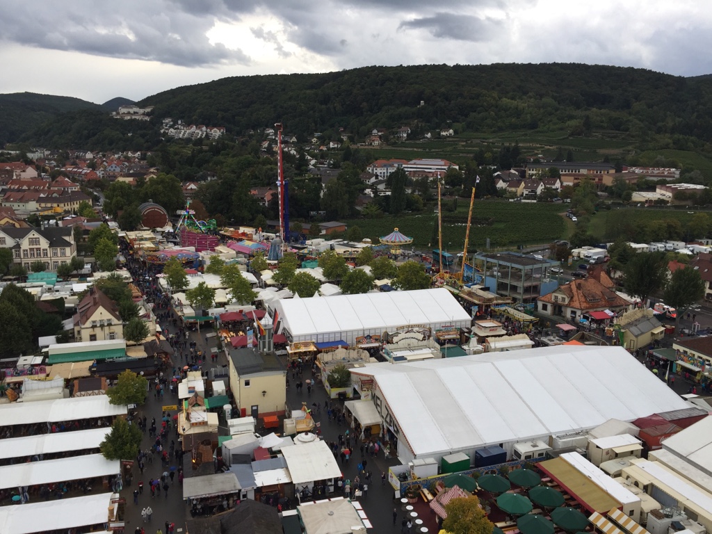 Blick über den Festplatz.